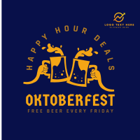 Oktoberfest Happy Hour Deals Instagram post Image Preview