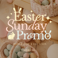 Modern Nostalgia Easter Promo Linkedin Post Image Preview
