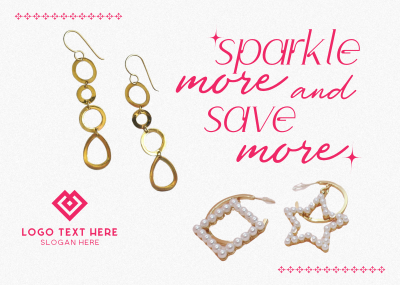 Jewelry Promo Sale Postcard Image Preview