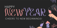 New Year Celebration Twitter Post Image Preview