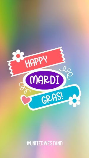 Mardi Gras Flag Instagram story Image Preview