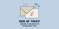 Newsletter Sign Up Twitter post Image Preview
