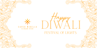 Elegant Diwali Frame Twitter Post Image Preview