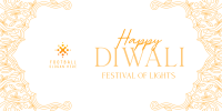 Elegant Diwali Frame Twitter Post Image Preview