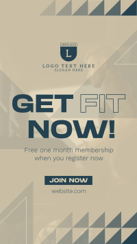 Edgy Fitness Gym Facebook Story Design