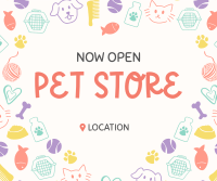 Pet Store Now Open Facebook Post Design