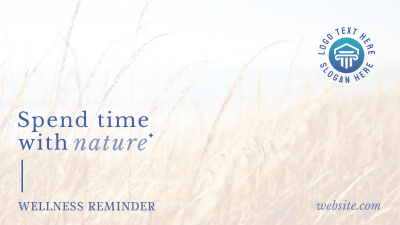 Elegant Wellness Reminder Facebook event cover Image Preview