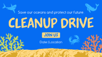 Ocean Conservation Facebook Event Cover Design