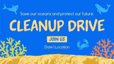 Ocean Conservation Facebook event cover Image Preview