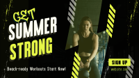 Summer Fitness Workout Animation Image Preview