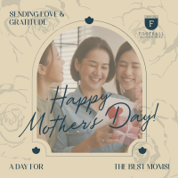 Mother's Day Rose Instagram Post Design