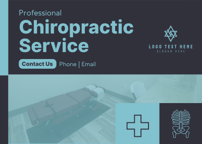 Modern Chiropractic Treatment Postcard Image Preview