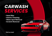 Carwash Offers Postcard Image Preview