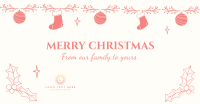 Ornamental Christmas Greeting Facebook Ad Design