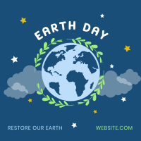 Restore Earth Day Instagram post Image Preview