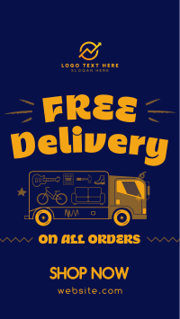 Shipping Delivery Quirky TikTok Video Design