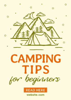 Camping Tips For Beginners Flyer Image Preview