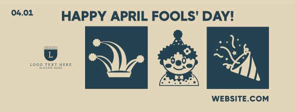 Tiled April Fools Facebook Cover Design Image Preview