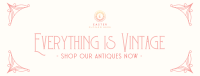 Retro Antique Store Facebook Cover Image Preview