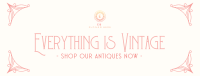 Retro Antique Store Facebook cover Image Preview