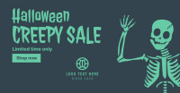 Halloween Creepy Skeleton Facebook Ad Design