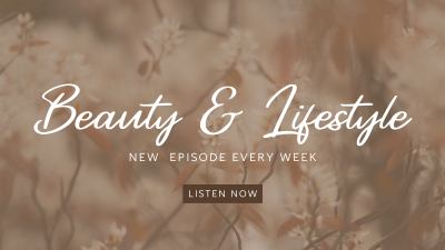 Beauty and Lifestyle Podcast Facebook event cover Image Preview