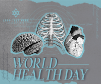 Vintage World Health Day Facebook post Image Preview