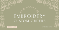 Custom Embroidery Facebook ad Image Preview