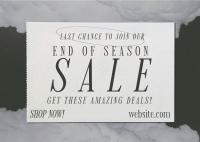 Minimal Cloud Sale Postcard Image Preview