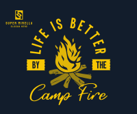 Camp Fire Facebook Post Design