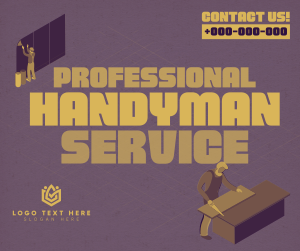 Isometric Handyman Services Facebook post Image Preview