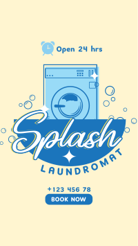 Splash Laundromat Instagram Story Design