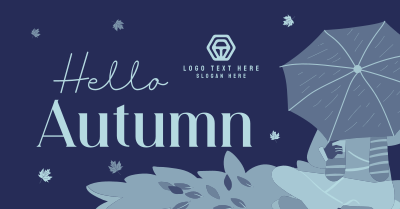 Hello Autumn Greetings Facebook ad Image Preview