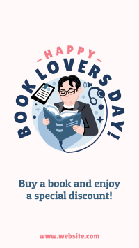 Book Lovers Day Sale Facebook Story Design