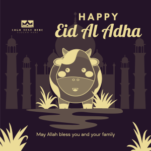 Eid Al Adha Cow Instagram post Image Preview