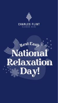 National Relaxation Day Greeting TikTok video Image Preview