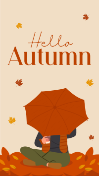 Hello Autumn Greetings YouTube Short Design