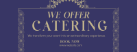 Elegant Art Deco Restaurant Facebook Cover Preview