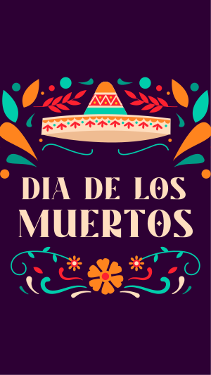 Dia De Muertos Greeting Facebook story Image Preview