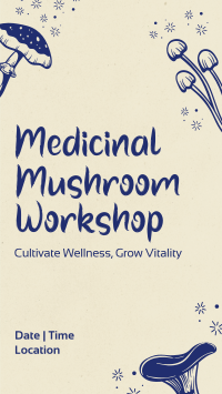 Monoline Mushroom Workshop YouTube short Image Preview