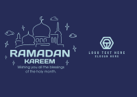 Ramadan Outlines Postcard Image Preview