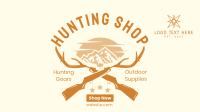 Hunting Shop Facebook Event Cover Design