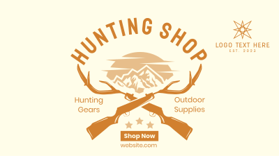 Hunting Shop Facebook event cover Image Preview