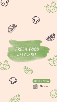 Fresh Vegan Food Delivery Instagram Story Design