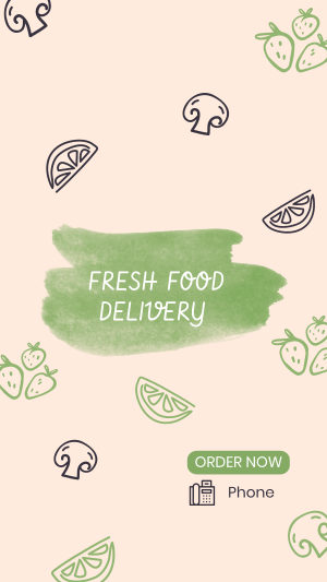 Fresh Vegan Food Delivery Instagram story Image Preview