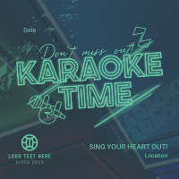 Join Karaoke Time Instagram Post Design