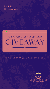 Elegant Sleek Giveaway Facebook story Image Preview