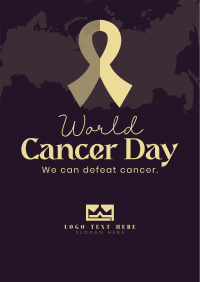 We Can Defeat Cancer Poster Design