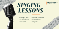 Singing Lessons Twitter post Image Preview