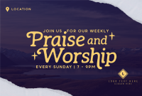 Praise & Worship Pinterest Cover Design